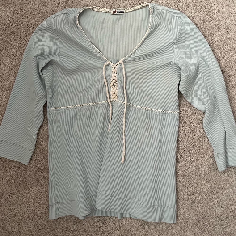 Blue long sleeves shirt